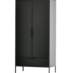 Discount WOOOD Adam 2-deurs kast grenen Zwart