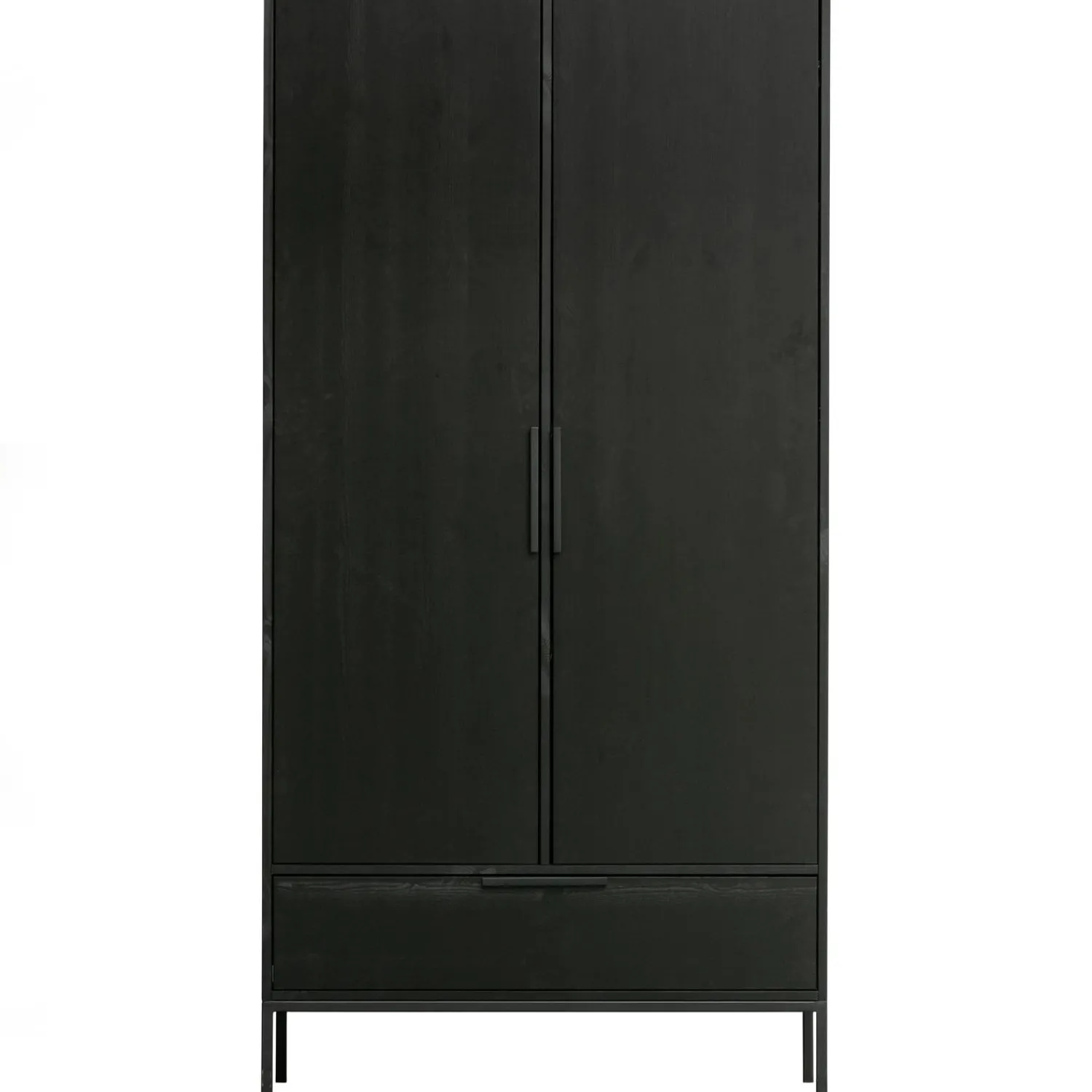 Discount WOOOD Adam 2-deurs kast grenen Zwart