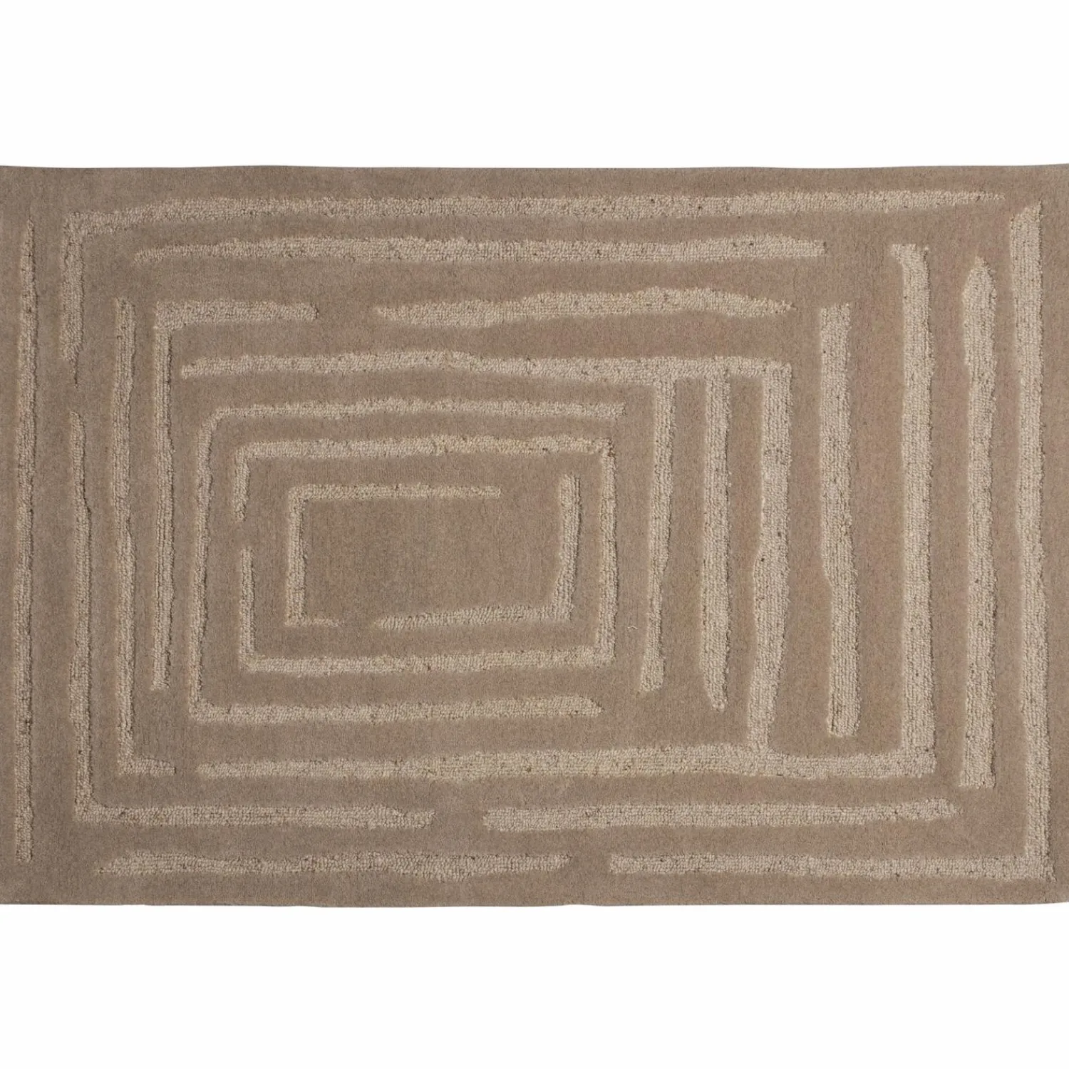 Hot WOOOD Alicia vloerkleed wol zand 170x240 cm