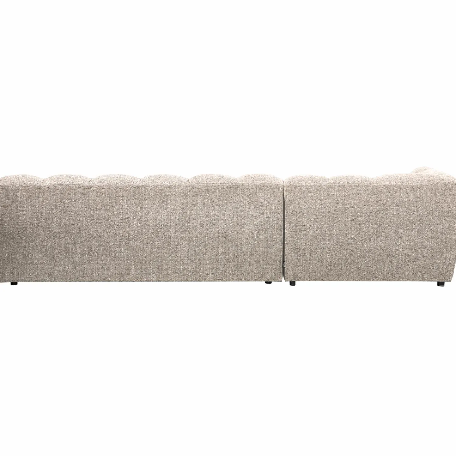New WOOOD Allure chaise longue links geweven stof Naturel melange