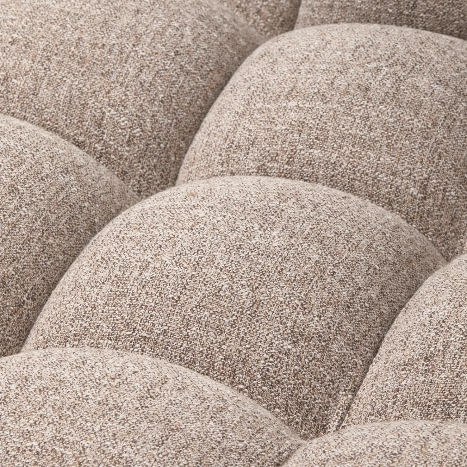 New WOOOD Allure chaise longue links geweven stof Bruin melange