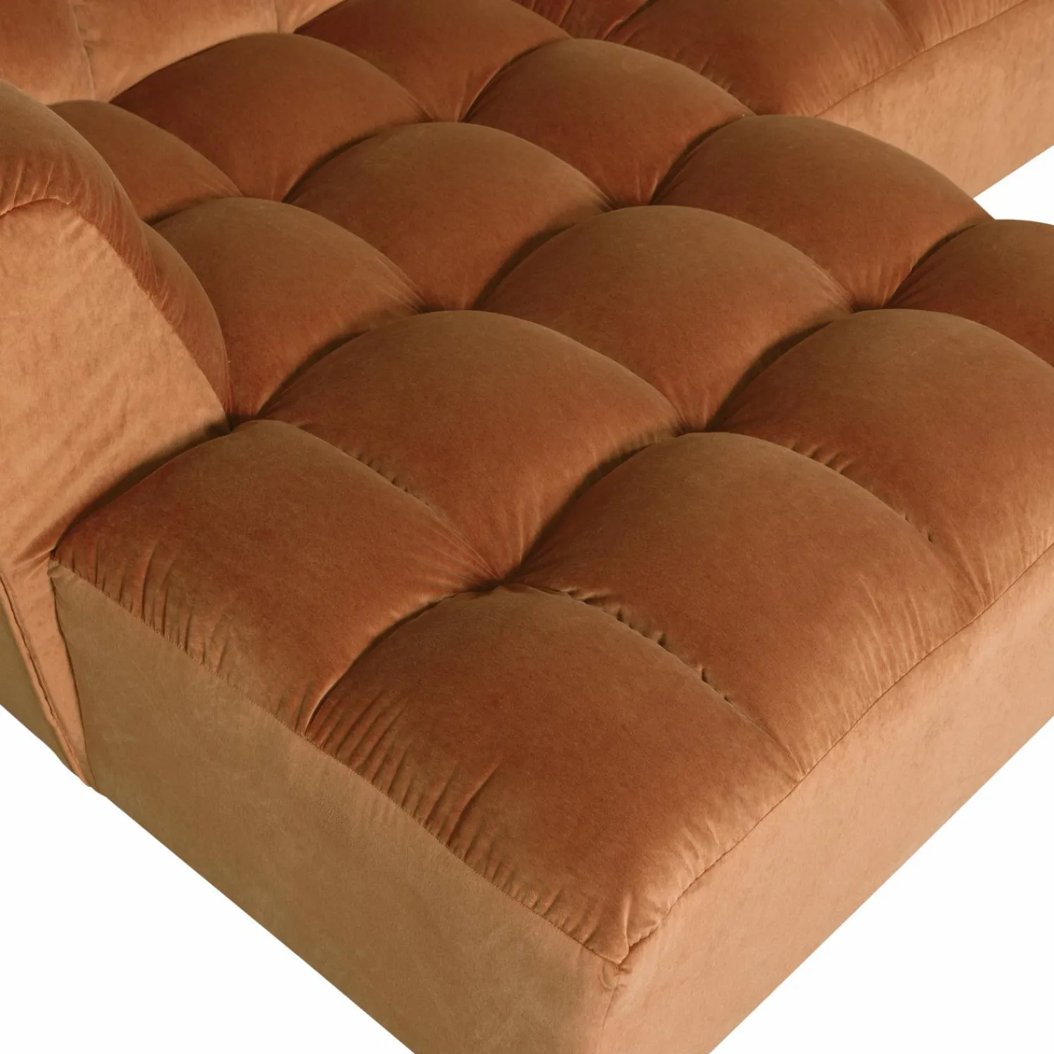 Hot WOOOD Allure chaise longue links velvet Terra