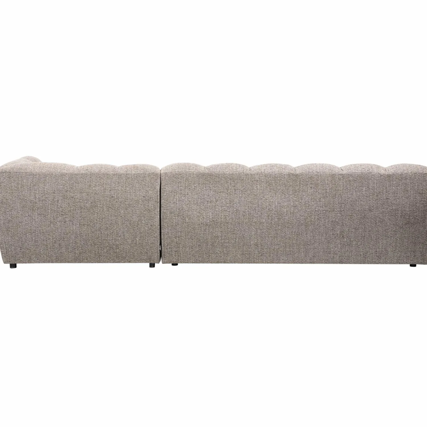 Clearance WOOOD Allure chaise longue rechts geweven stof Klei melange