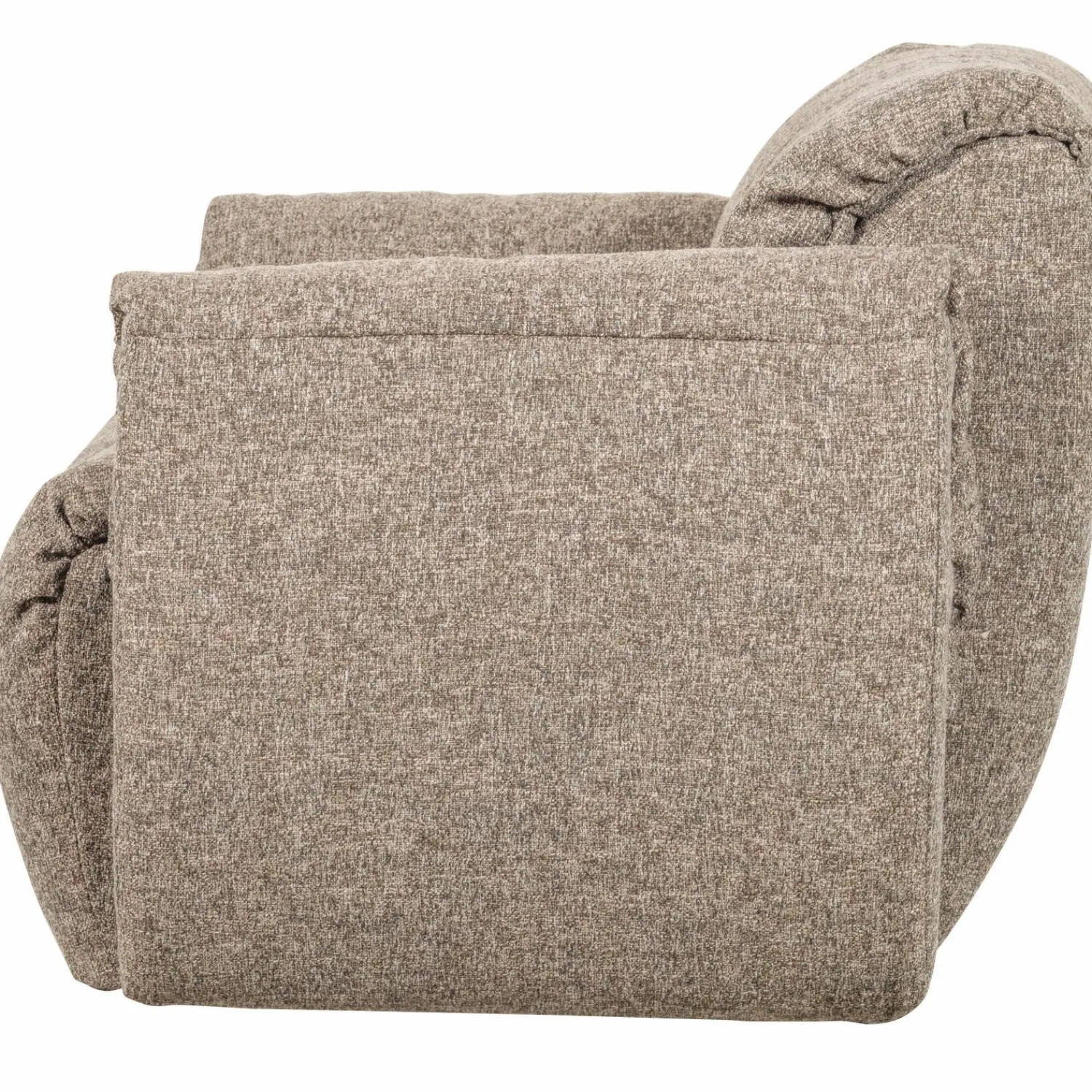 Sale WOOOD Baggy draaifauteuil geweven stof Bruin melange