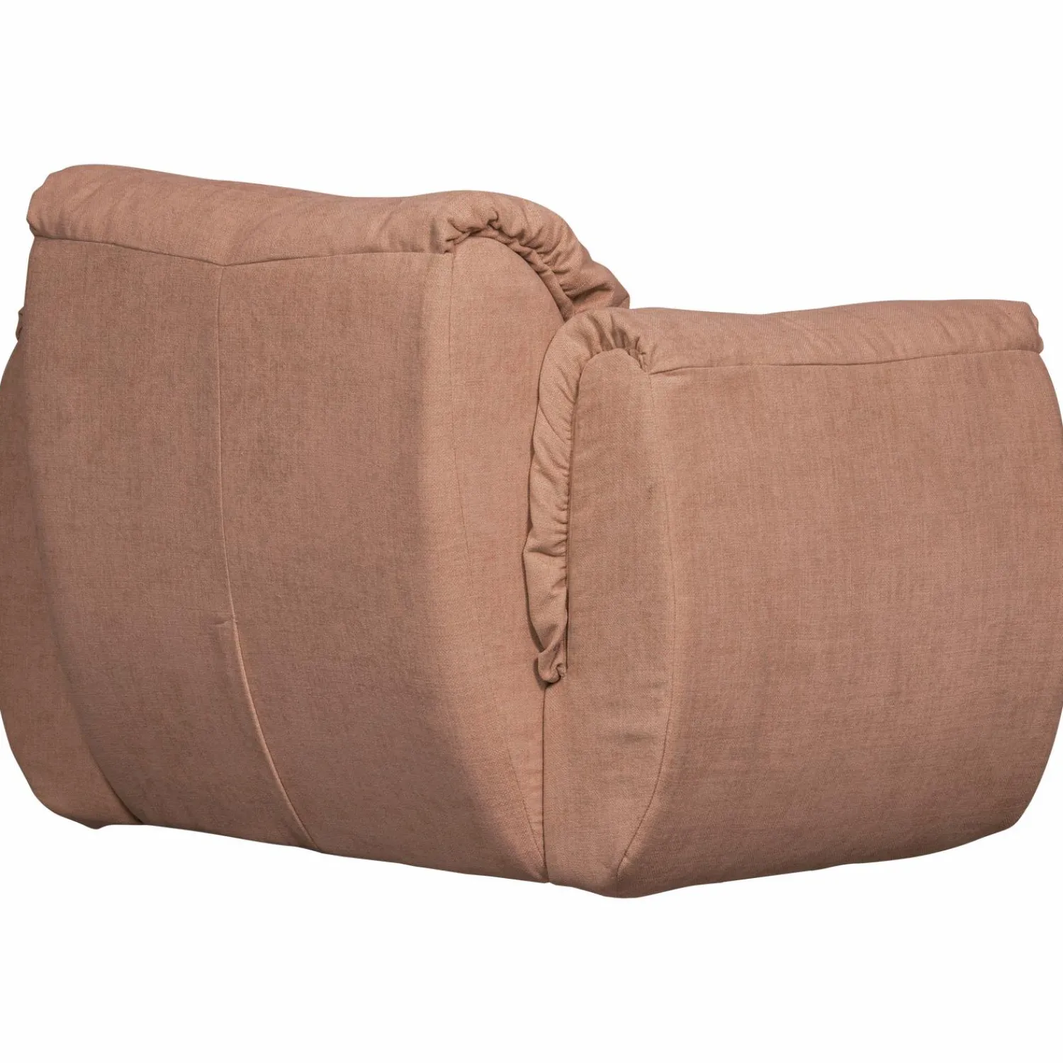 Hot WOOOD Baggy draaifauteuil geweven chenille oud roze Oudroze