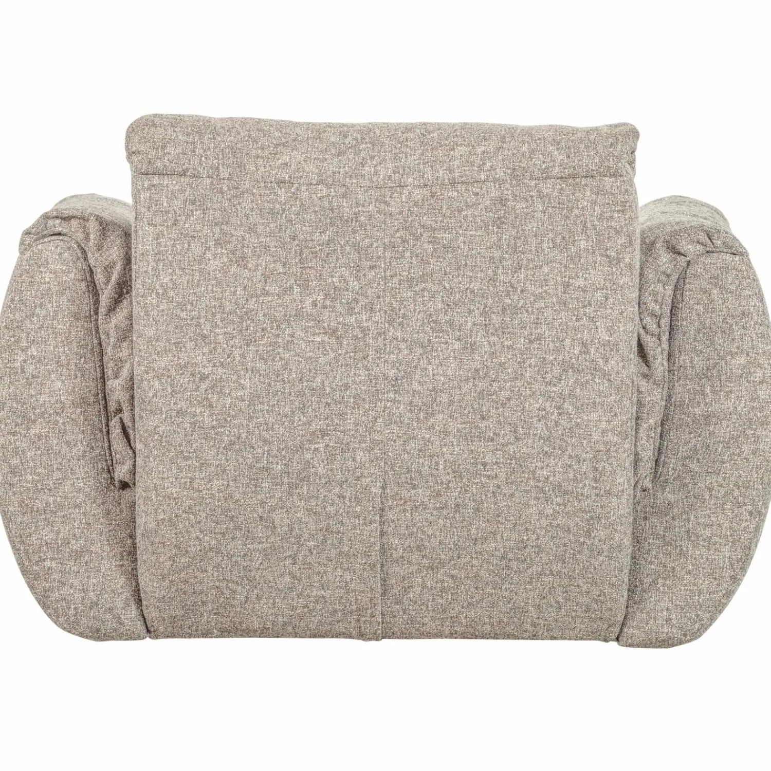 Clearance WOOOD Baggy draaifauteuil geweven stof Naturel melange