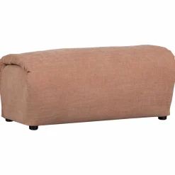 Best WOOOD Baggy hocker geweven chenille oud roze Oudroze