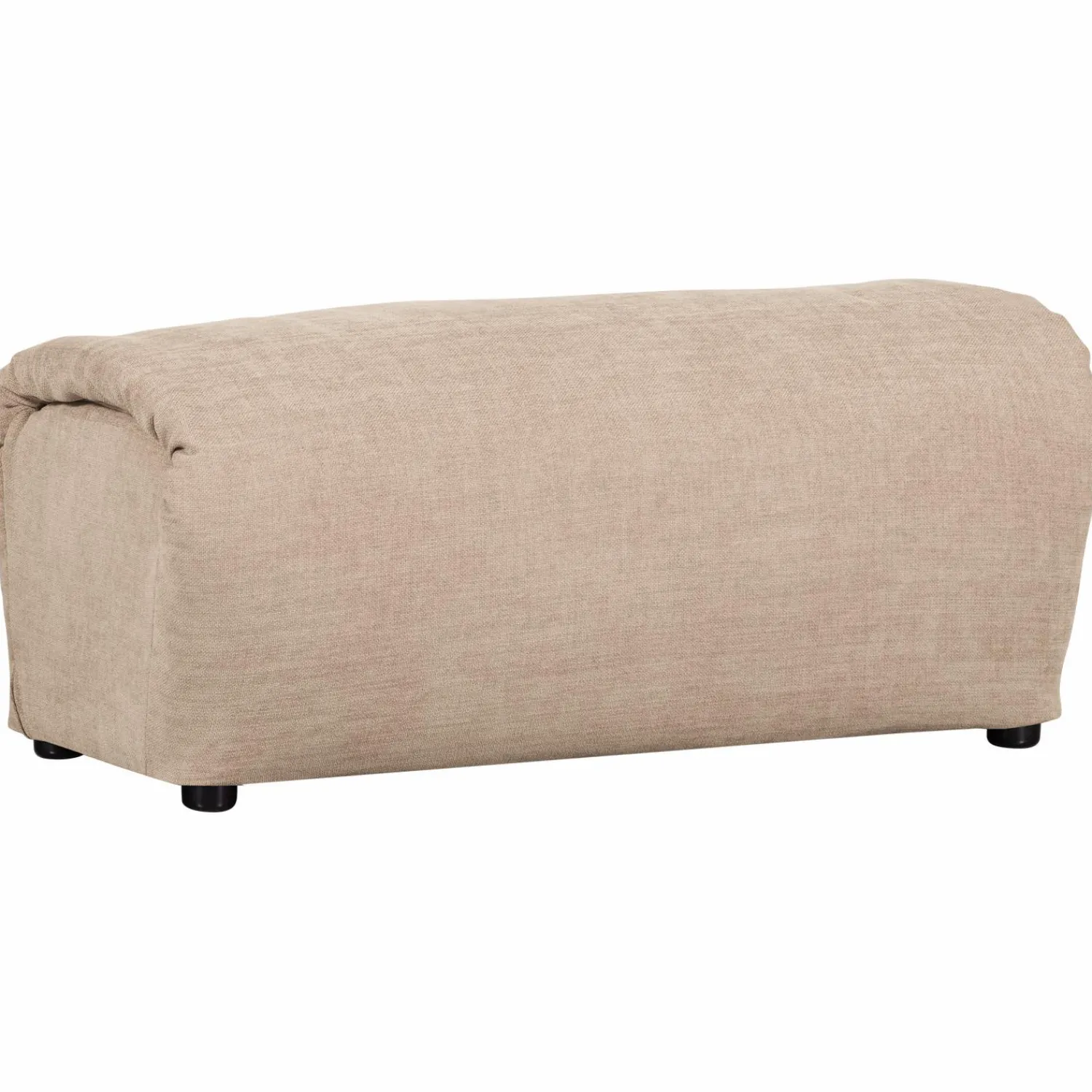 Online WOOOD Baggy hocker geweven chenille Zand