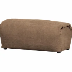 Best WOOOD Baggy hocker geweven chenille Bruin