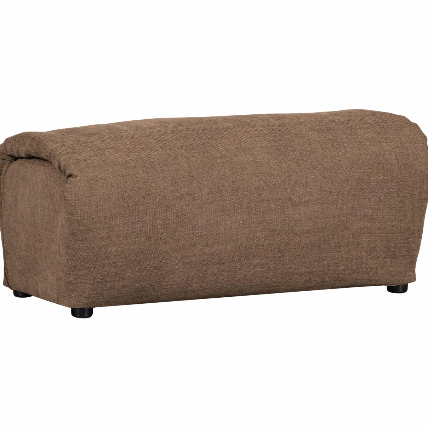 Best WOOOD Baggy hocker geweven chenille Bruin