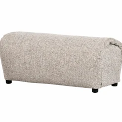 Clearance WOOOD Baggy hocker geweven stof Naturel melange