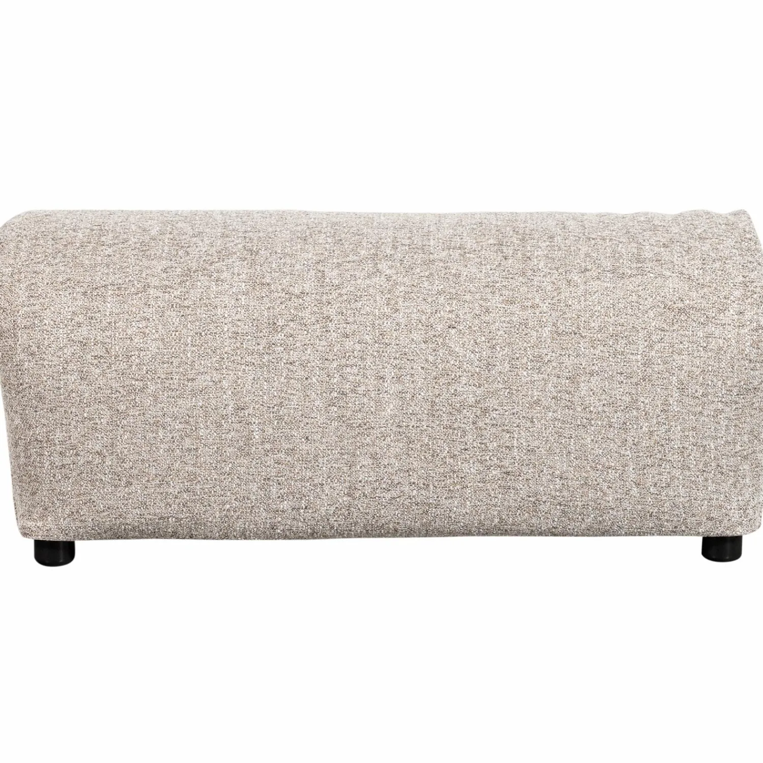Clearance WOOOD Baggy hocker geweven stof Naturel melange