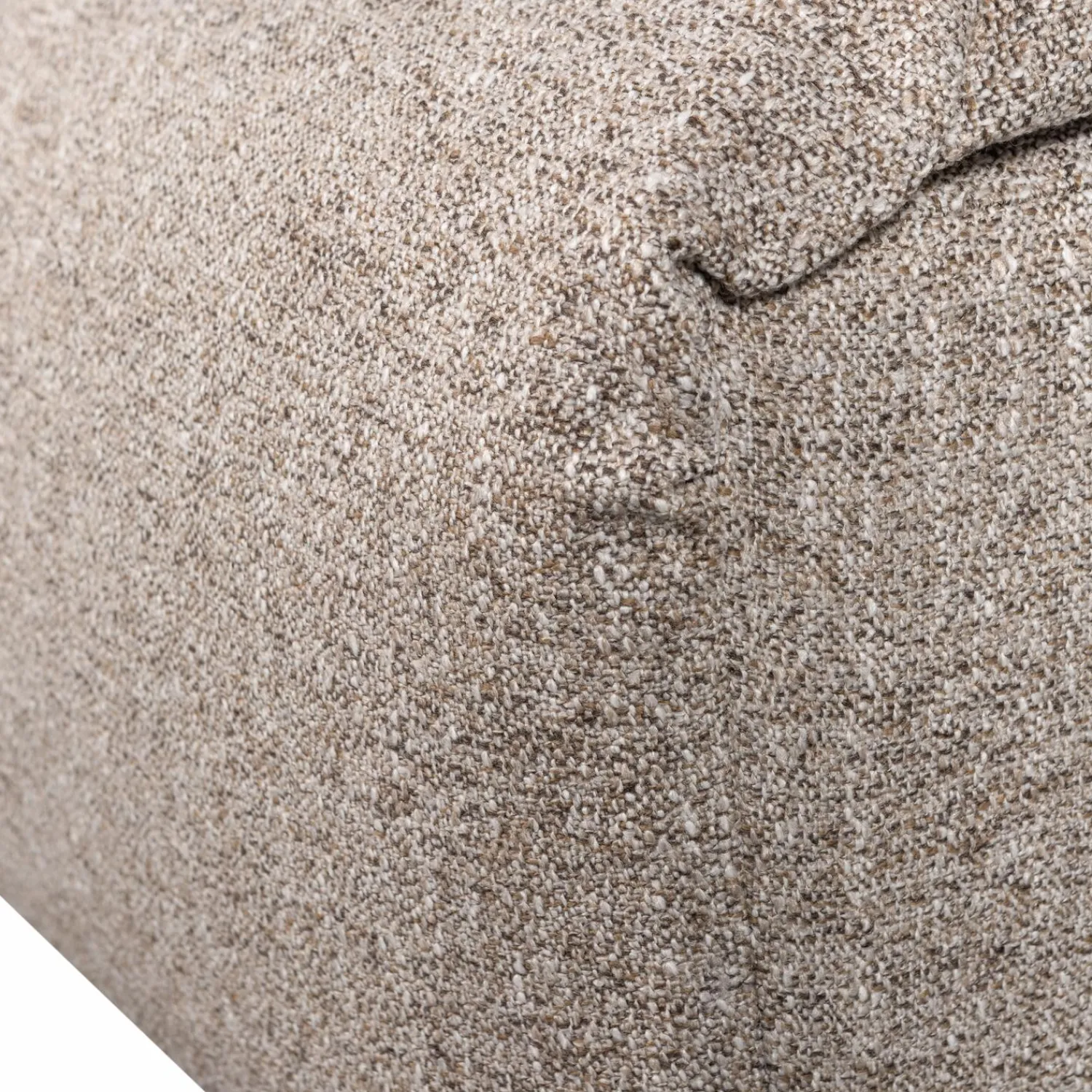 Clearance WOOOD Baggy hocker geweven stof Naturel melange