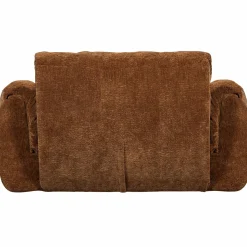 Discount WOOOD Baggy loveseat 3D chenille Middenbruin