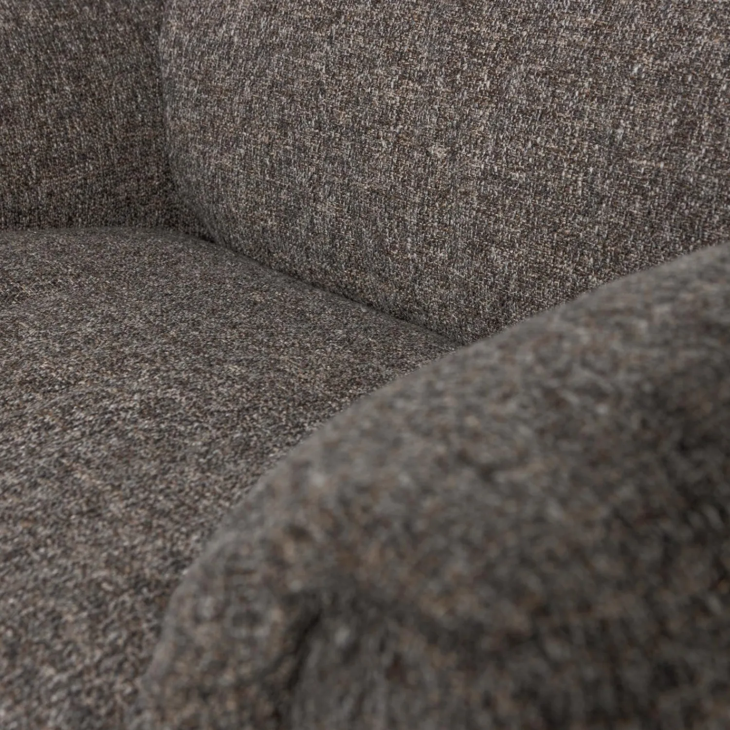 Best WOOOD Baggy loveseat geweven stof Warmgrijs melange
