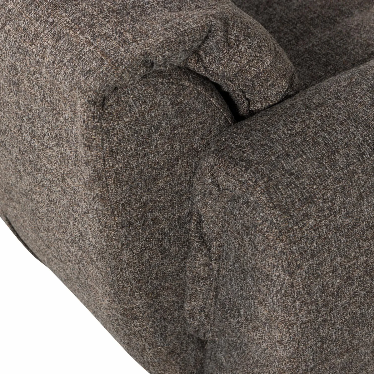 Best WOOOD Baggy loveseat geweven stof Warmgrijs melange