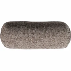 New WOOOD Baggy rolkussen 50xø23 cm geweven stof Bruin melange