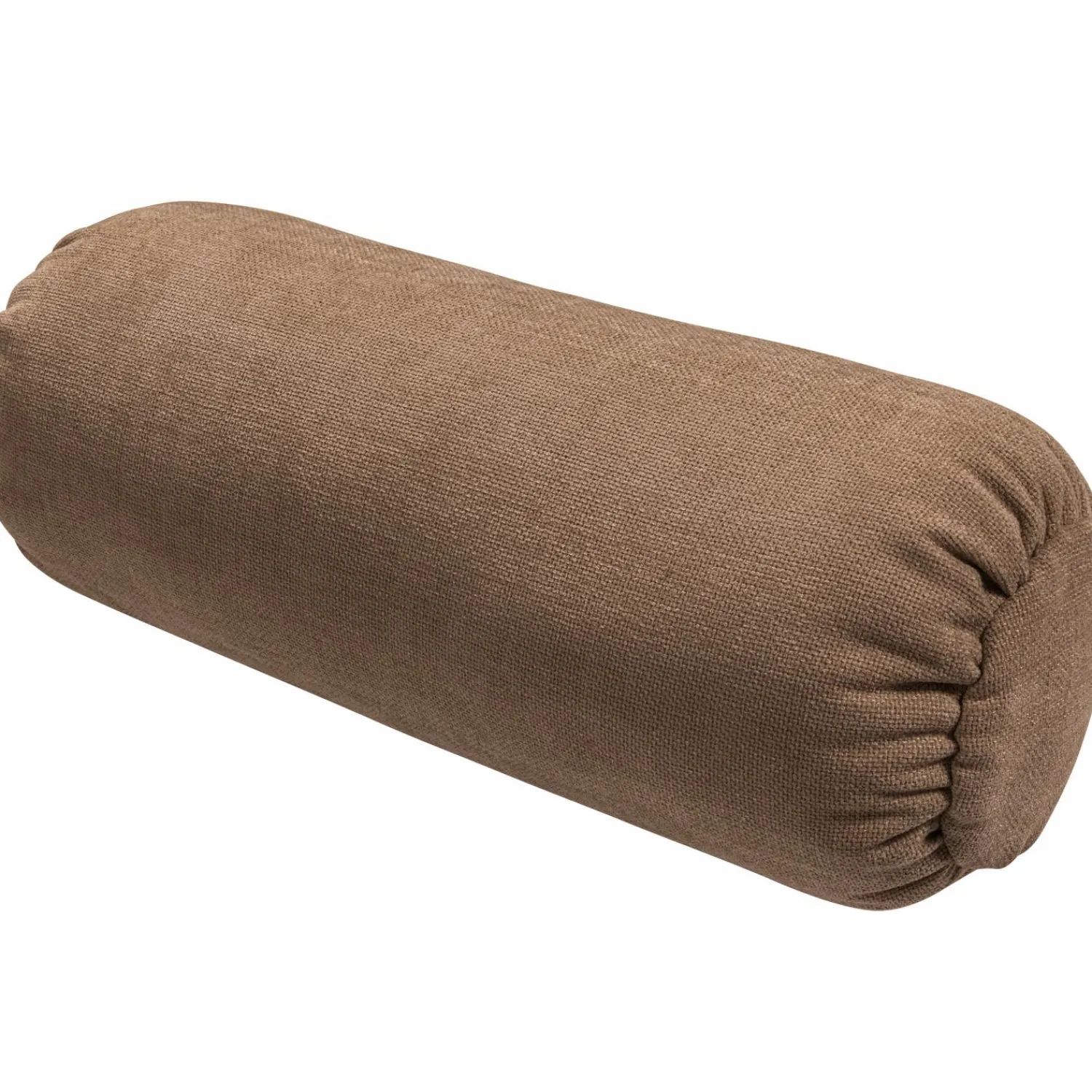 Sale WOOOD Baggy rolkussen 50xø23 cm geweven chenille Bruin