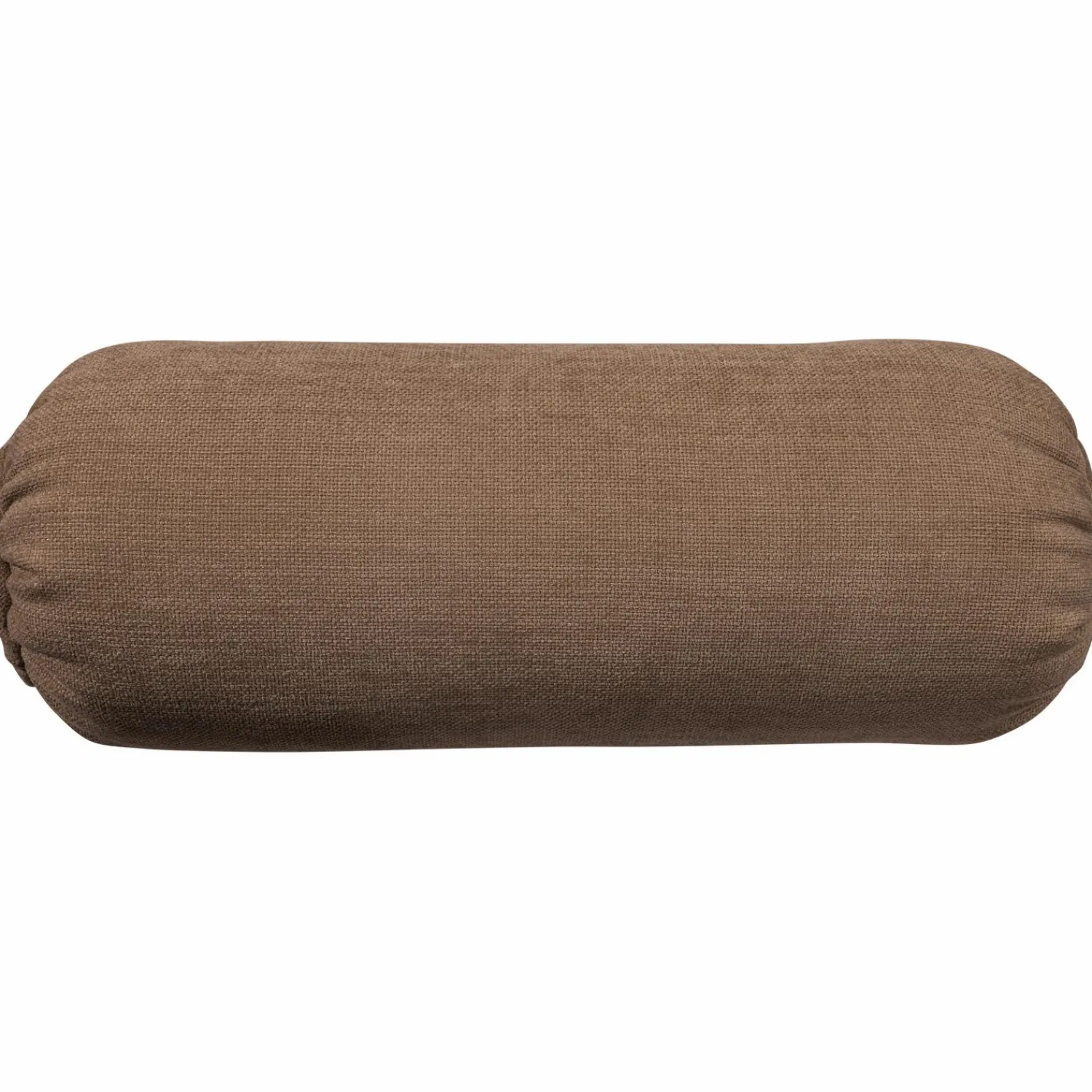 Sale WOOOD Baggy rolkussen 50xø23 cm geweven chenille Bruin