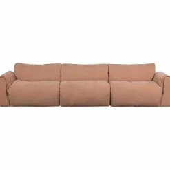 Outlet WOOOD Baggy 3-zits bank geweven chenille oud roze Oudroze