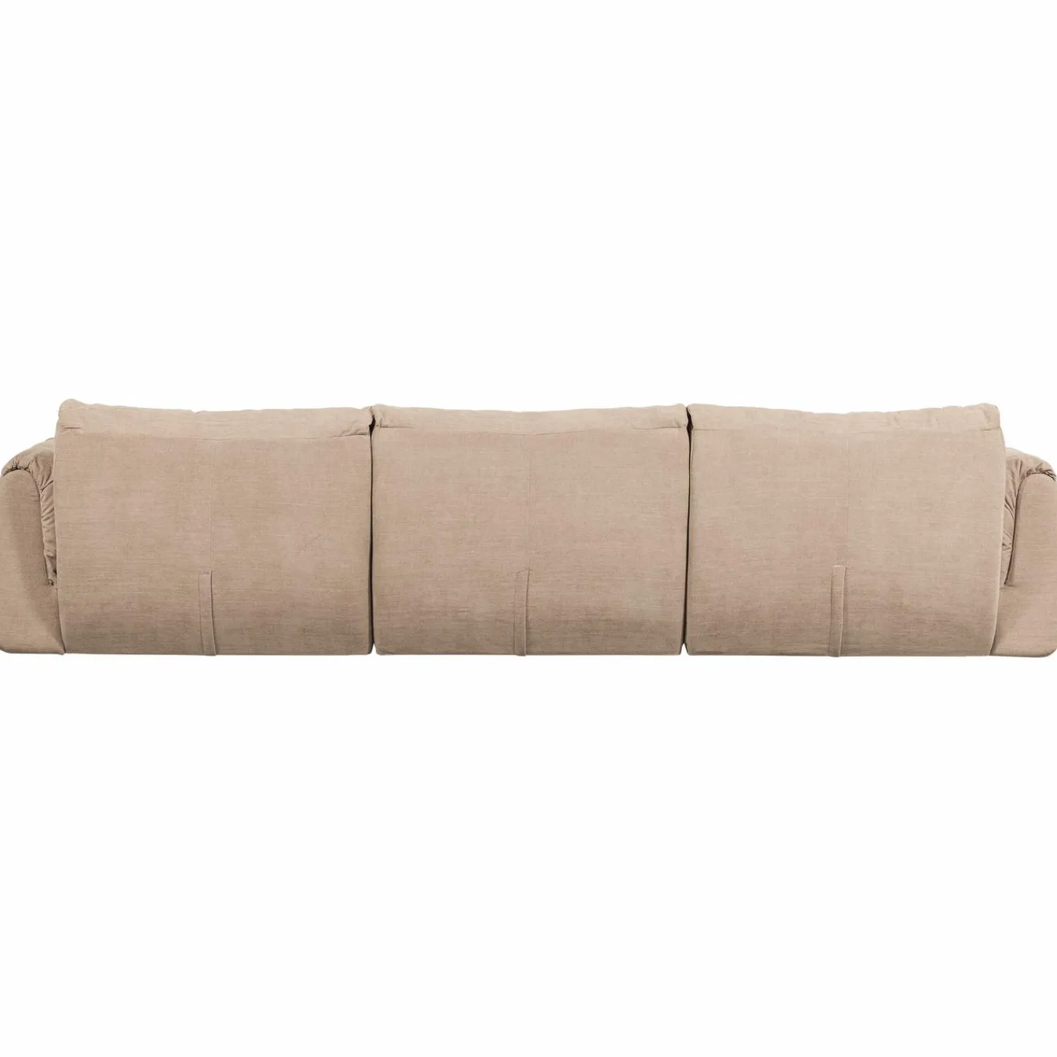 Sale WOOOD Baggy 3-zits bank geweven chenille Zand