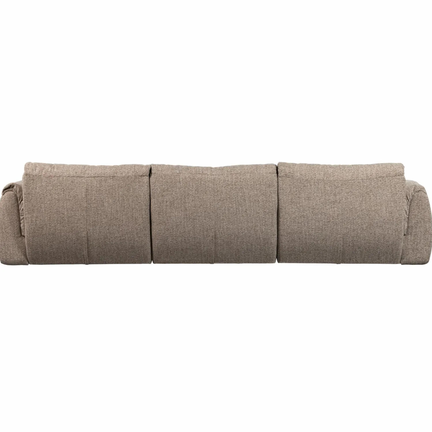 WOOOD Baggy 3-zits bank geweven stof Bruin melange