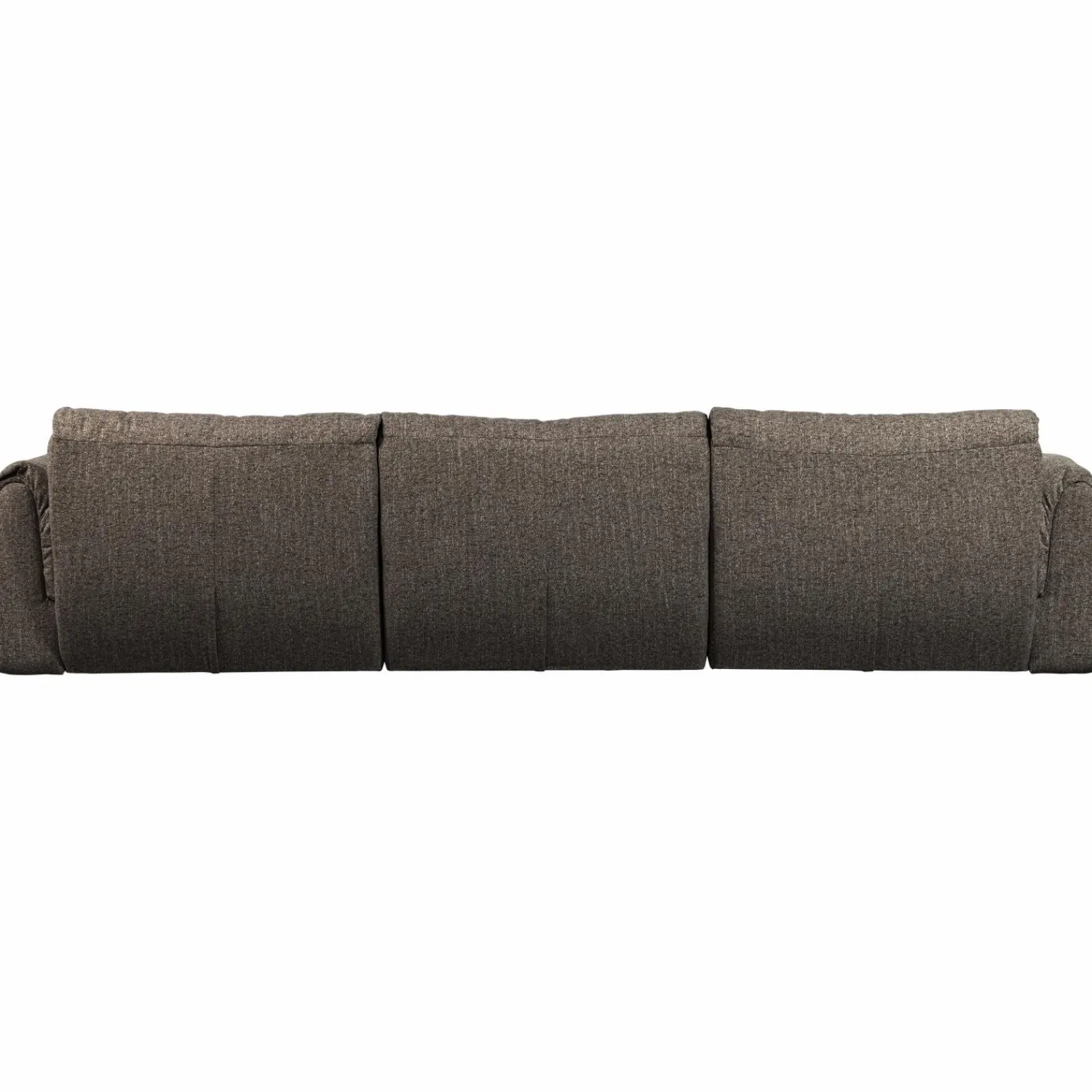 Sale WOOOD Baggy 3-zits bank geweven stof warmgrijs melange Warm grijs melange