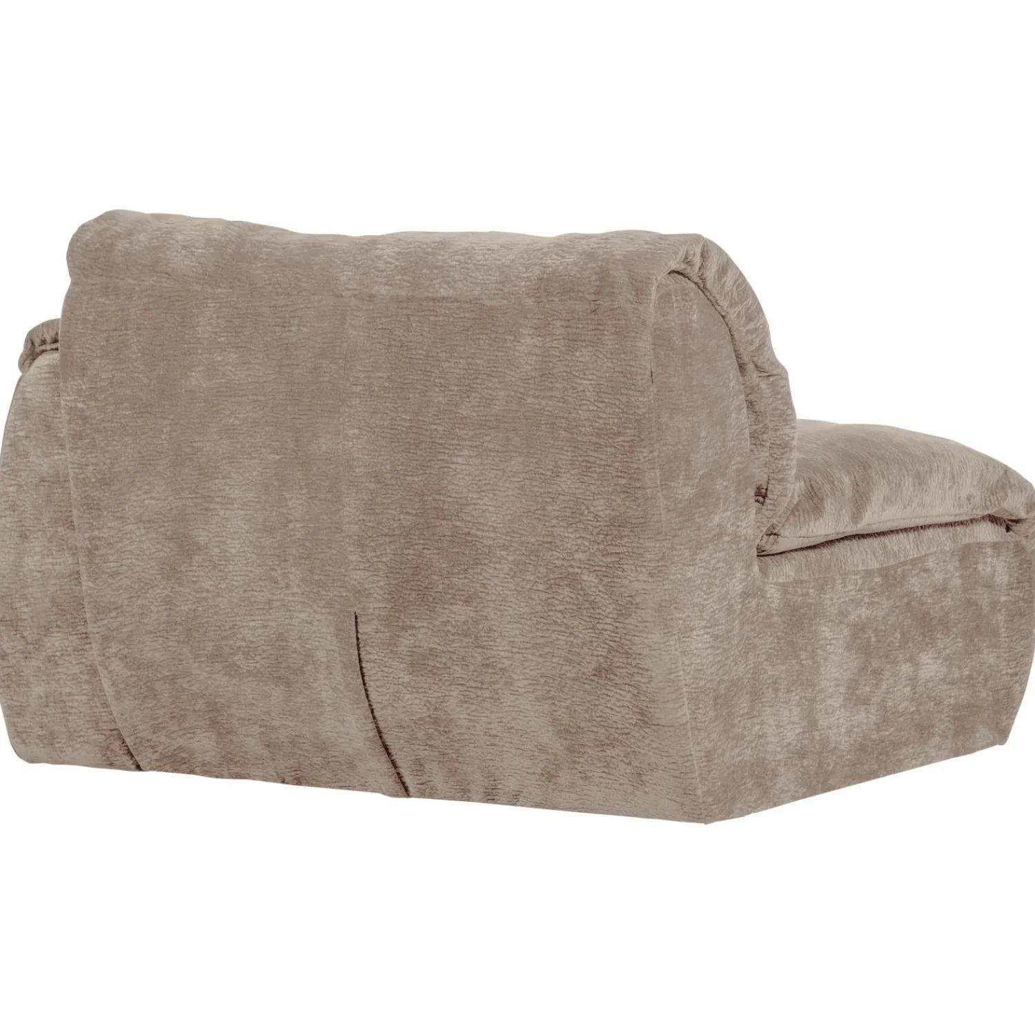 Outlet WOOOD Baggy 1-zits element met arm rechts 3D chenille Zand
