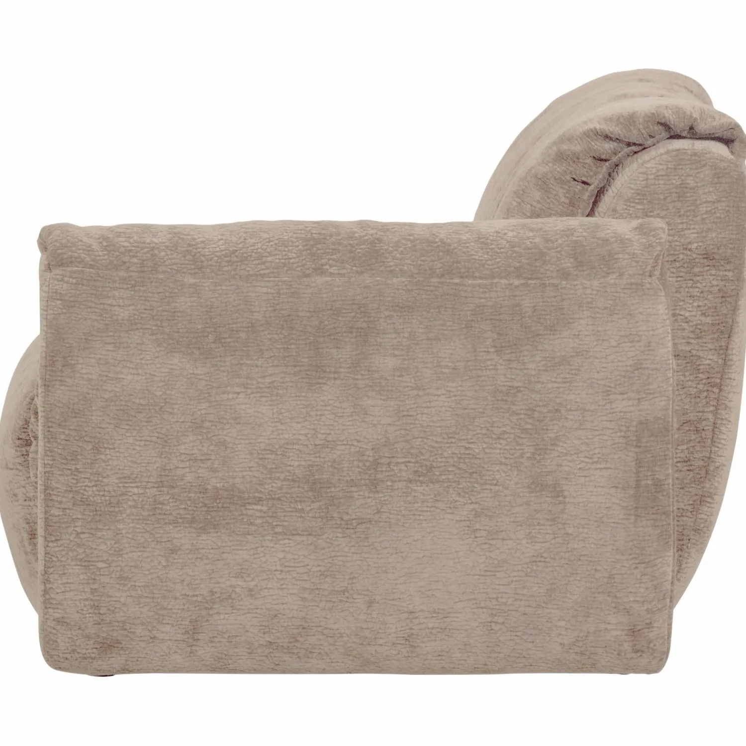 Outlet WOOOD Baggy 1-zits element met arm rechts 3D chenille Zand