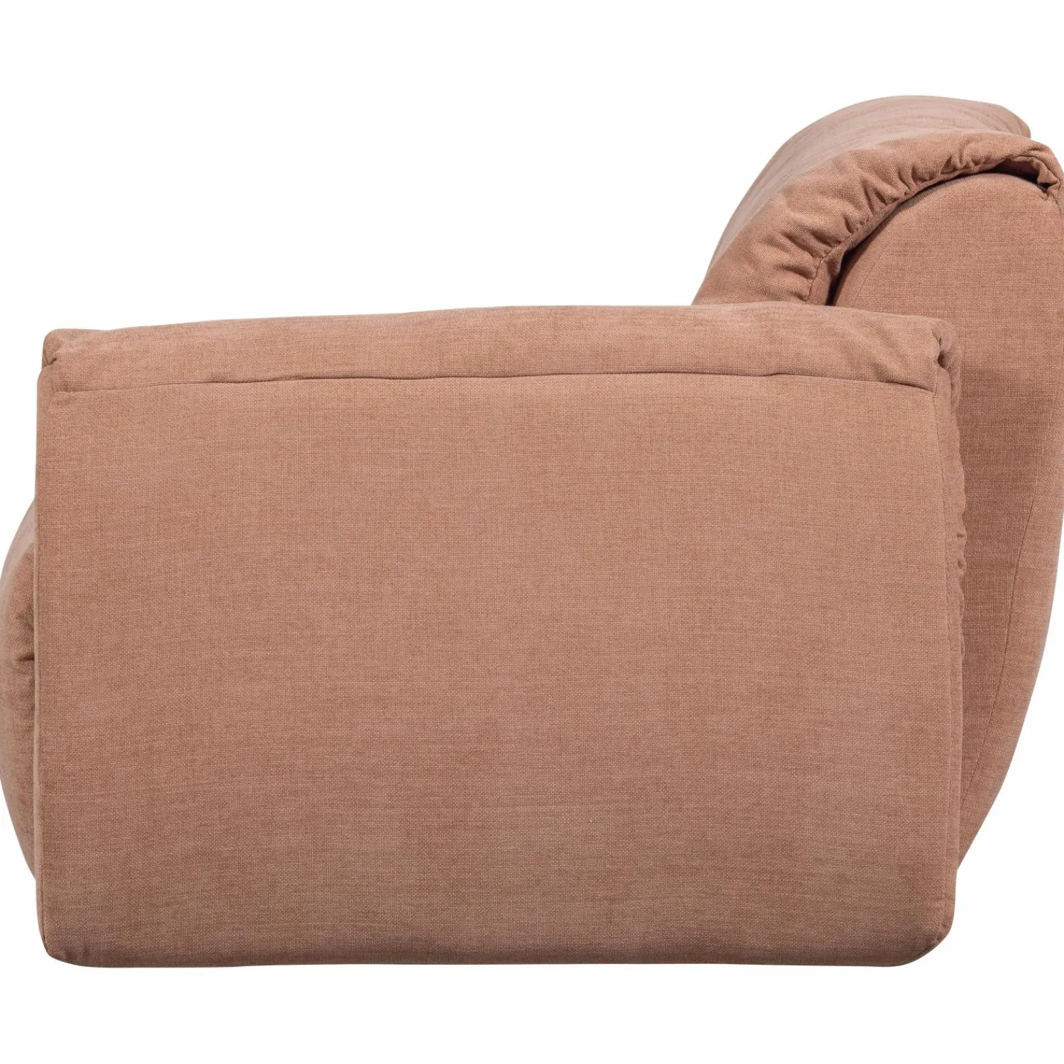 Outlet WOOOD Baggy 1-zits element met arm rechts geweven chenille Oudroze