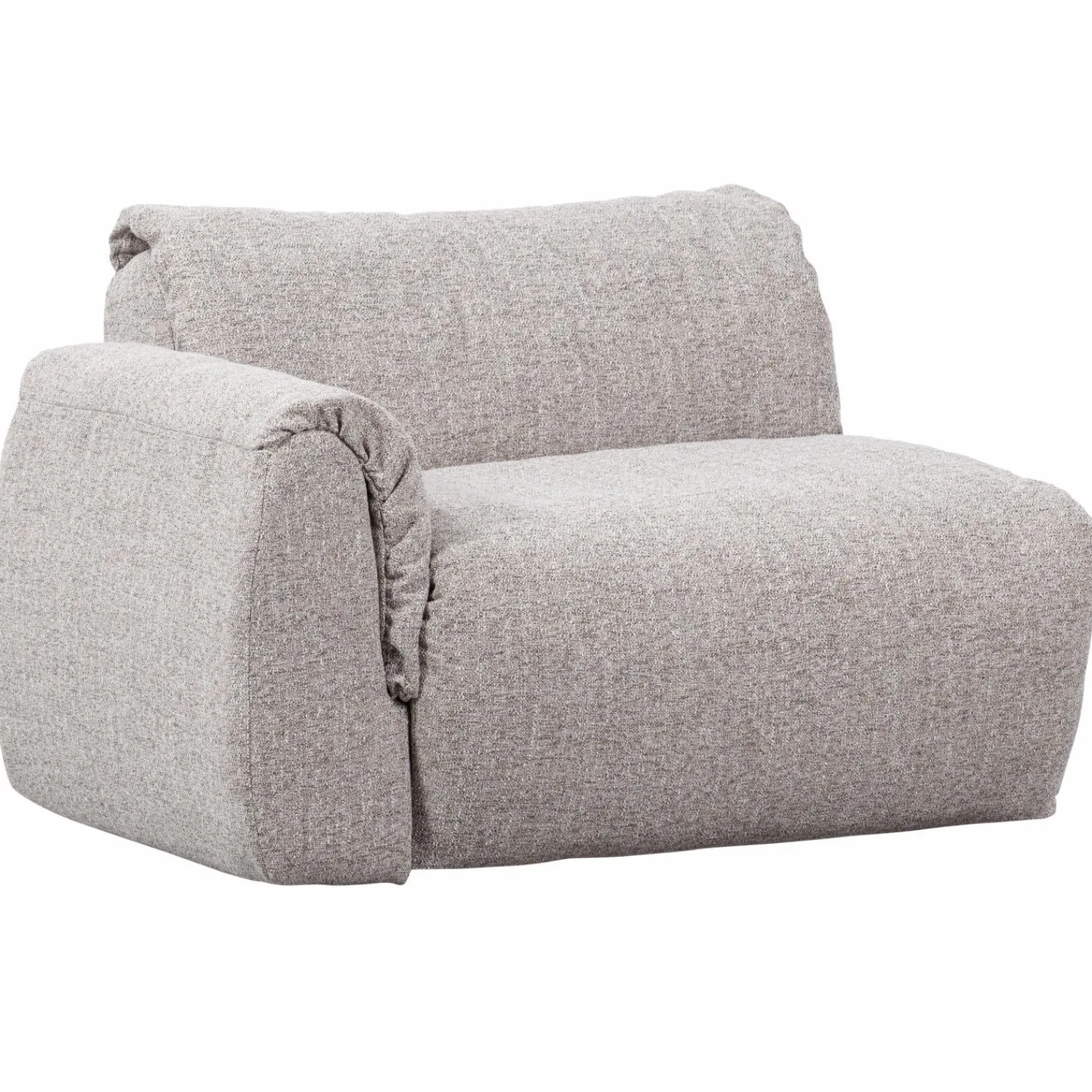 Hot WOOOD Baggy 1-zits element met arm links Naturel melange