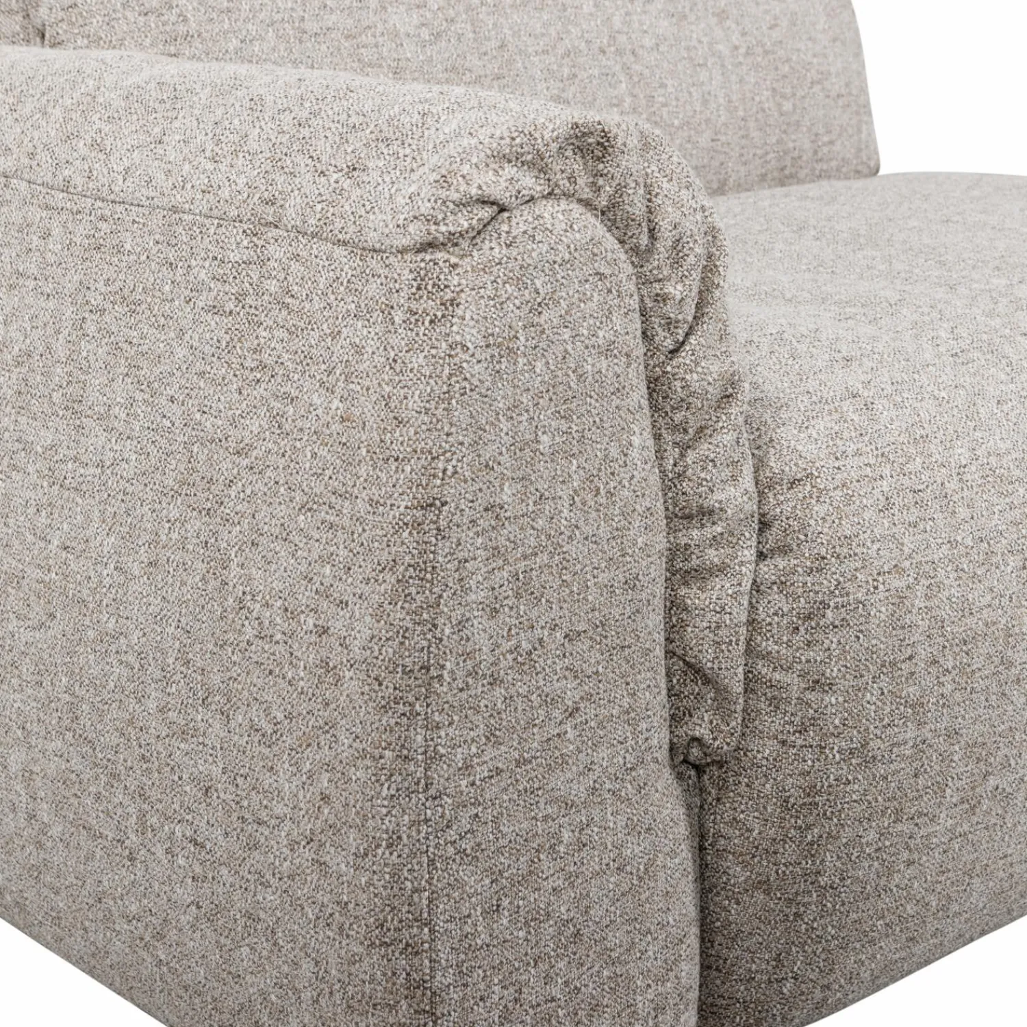 Hot WOOOD Baggy 1-zits element met arm links Naturel melange
