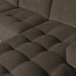 Sale WOOOD Bar chaise longue geweven stof rechts Antraciet