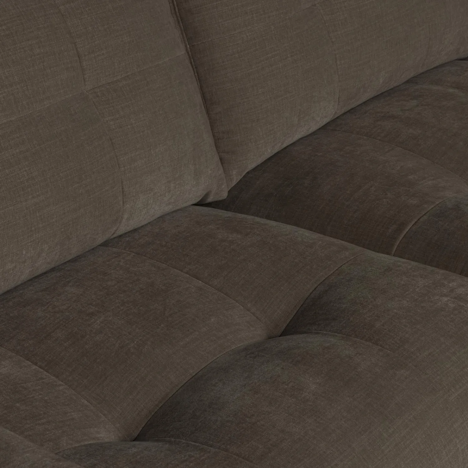 Sale WOOOD Bar chaise longue geweven stof rechts Antraciet