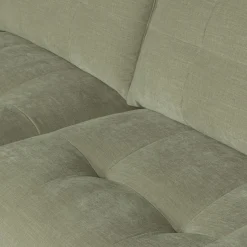 Discount WOOOD Bar chaise longue geweven stof links Groen