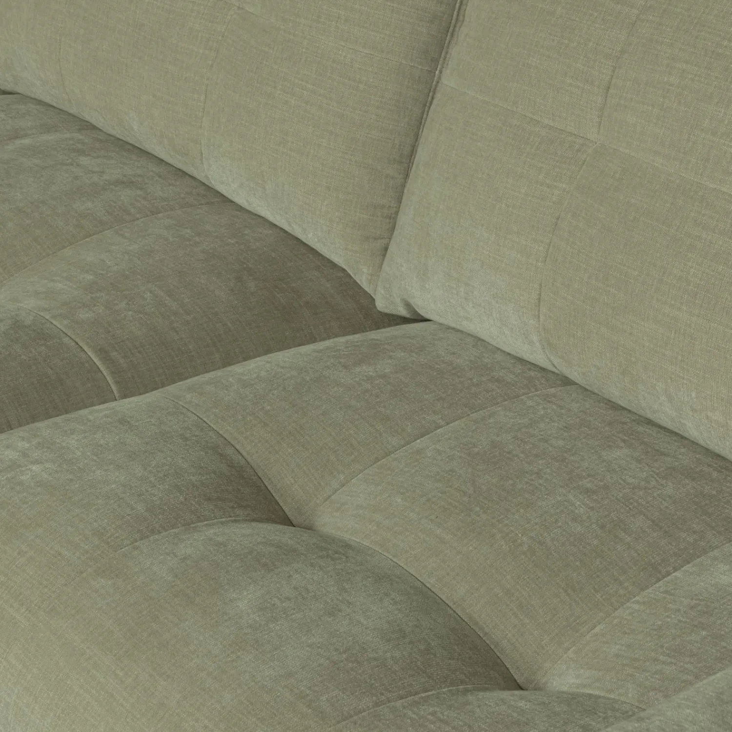Discount WOOOD Bar chaise longue geweven stof links Groen