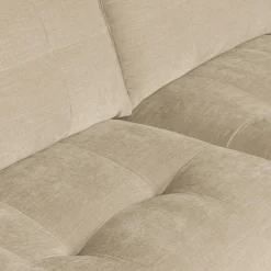 Discount WOOOD Bar chaise longue geweven stof rechts Zand