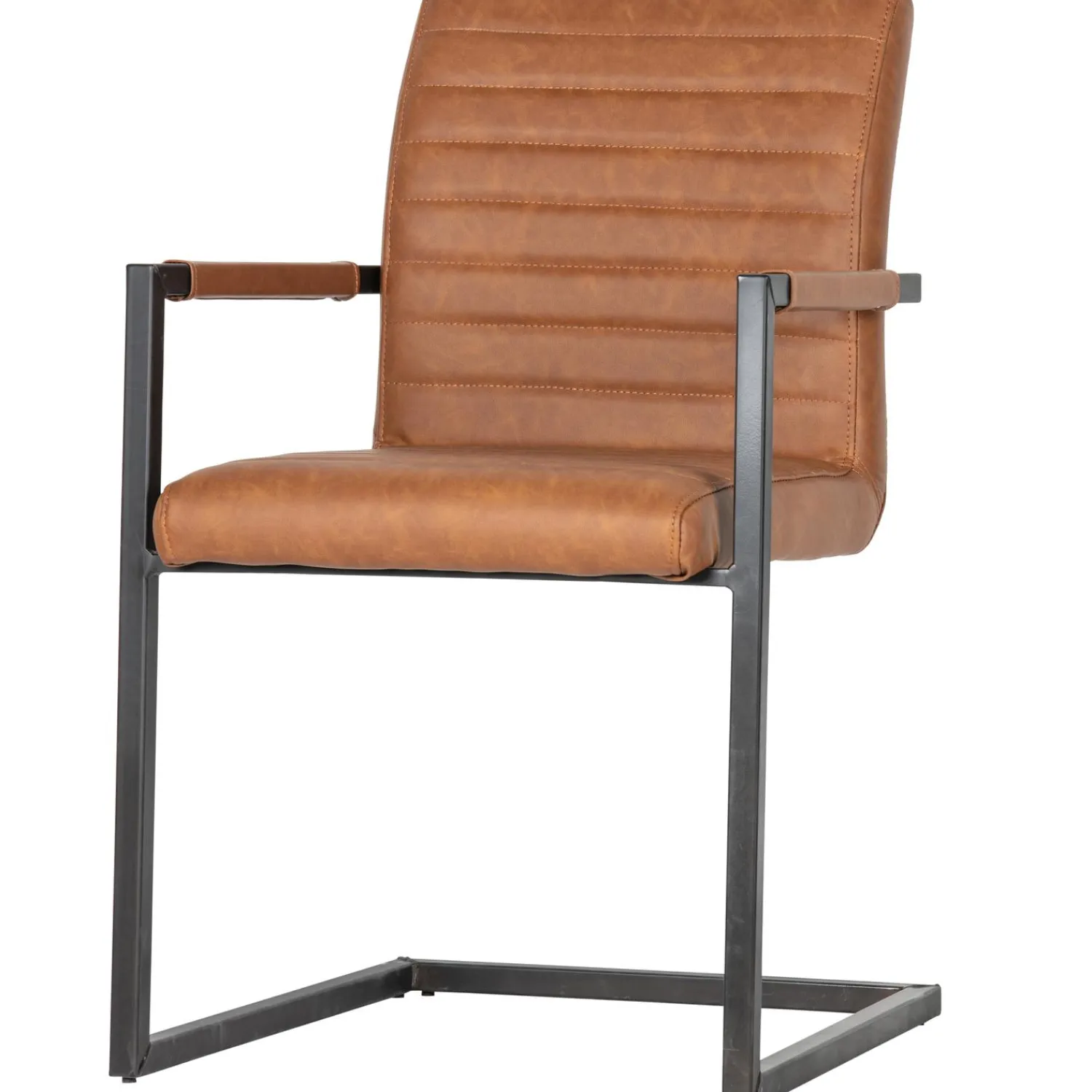 Online WOOOD Bas eetkamerstoel pu Cognac