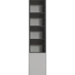 Sale WOOOD Basic 2-deurs vitrinekast grenen mist