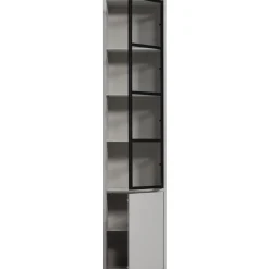 Sale WOOOD Basic 2-deurs vitrinekast grenen mist