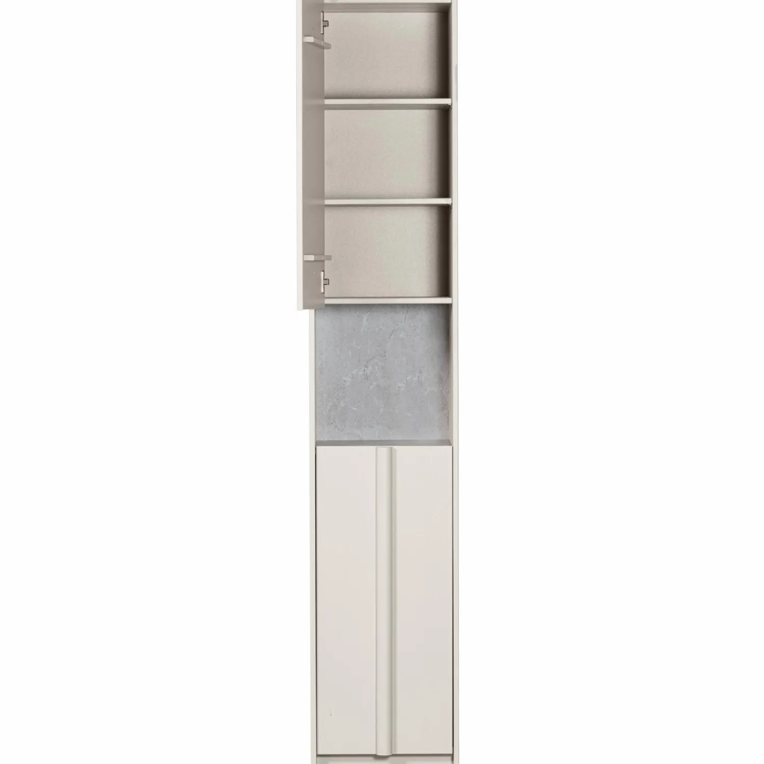 Discount WOOOD Basu smalle kast 40 cm grenen dust incl. concrete decor