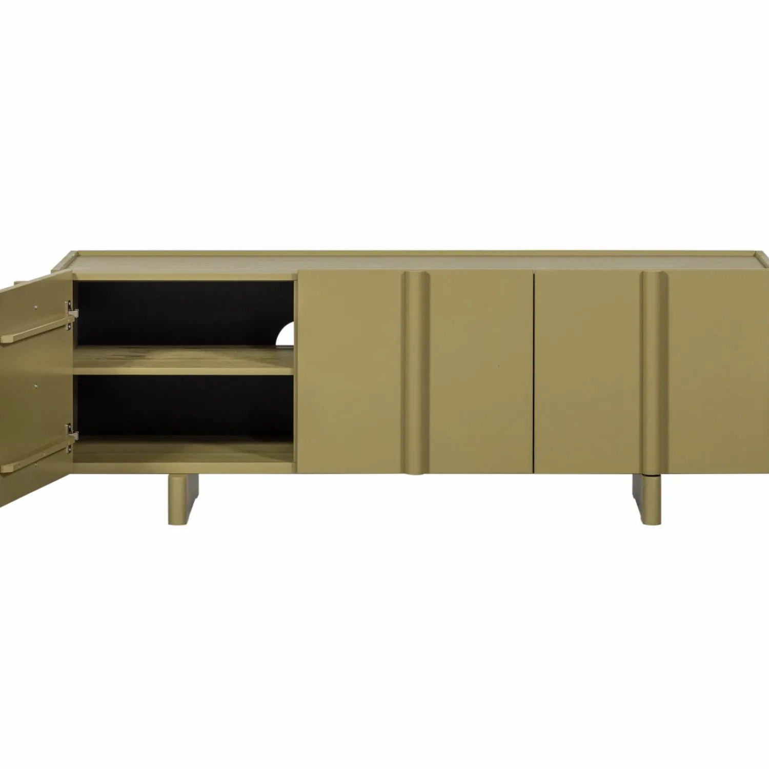 Online WOOOD Basu tv meubel 152 cm grenen Moss