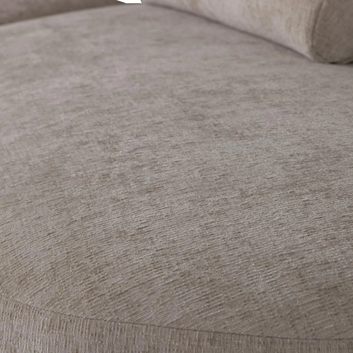 Best WOOOD Batavier half ronde bank 4-zits velvet melange zand Zand melange