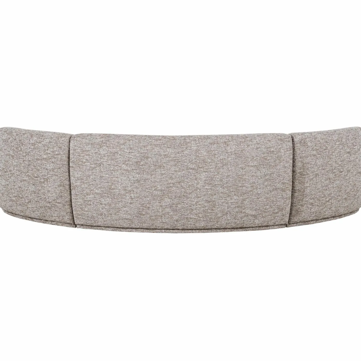Hot WOOOD Batavier half ronde bank 6-zits Zand melange
