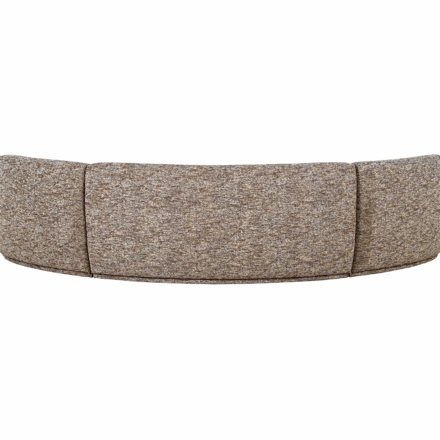 Discount WOOOD Batavier half ronde bank 6-zits Lichtbruin melange