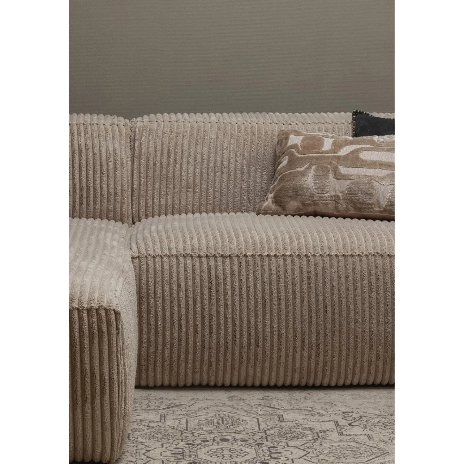 Best WOOOD Bean chaise longue bank links ribstof travertin