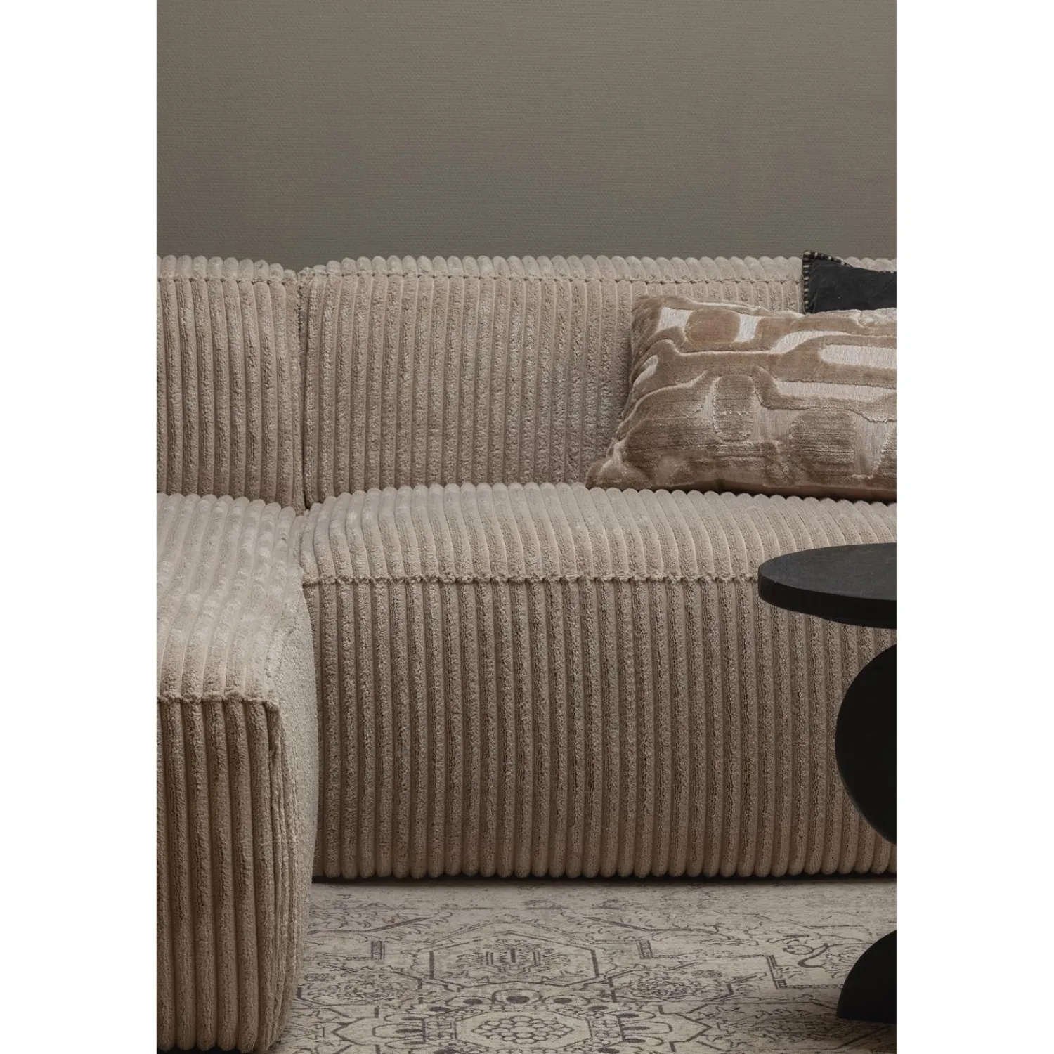 Best WOOOD Bean chaise longue bank links ribstof travertin