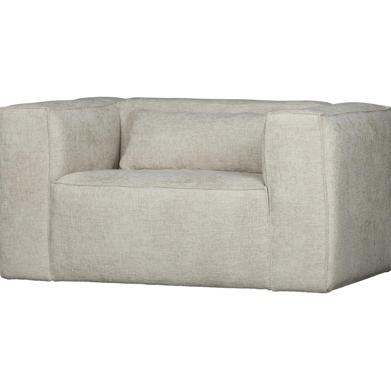 Hot WOOOD Bean fauteuil grove melange stof Naturel