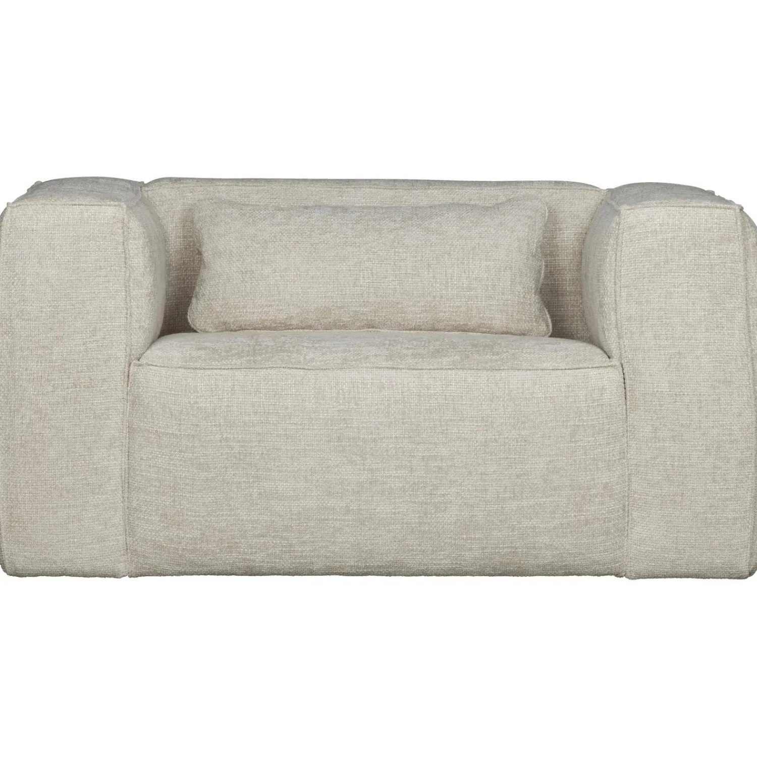 Hot WOOOD Bean fauteuil grove melange stof Naturel