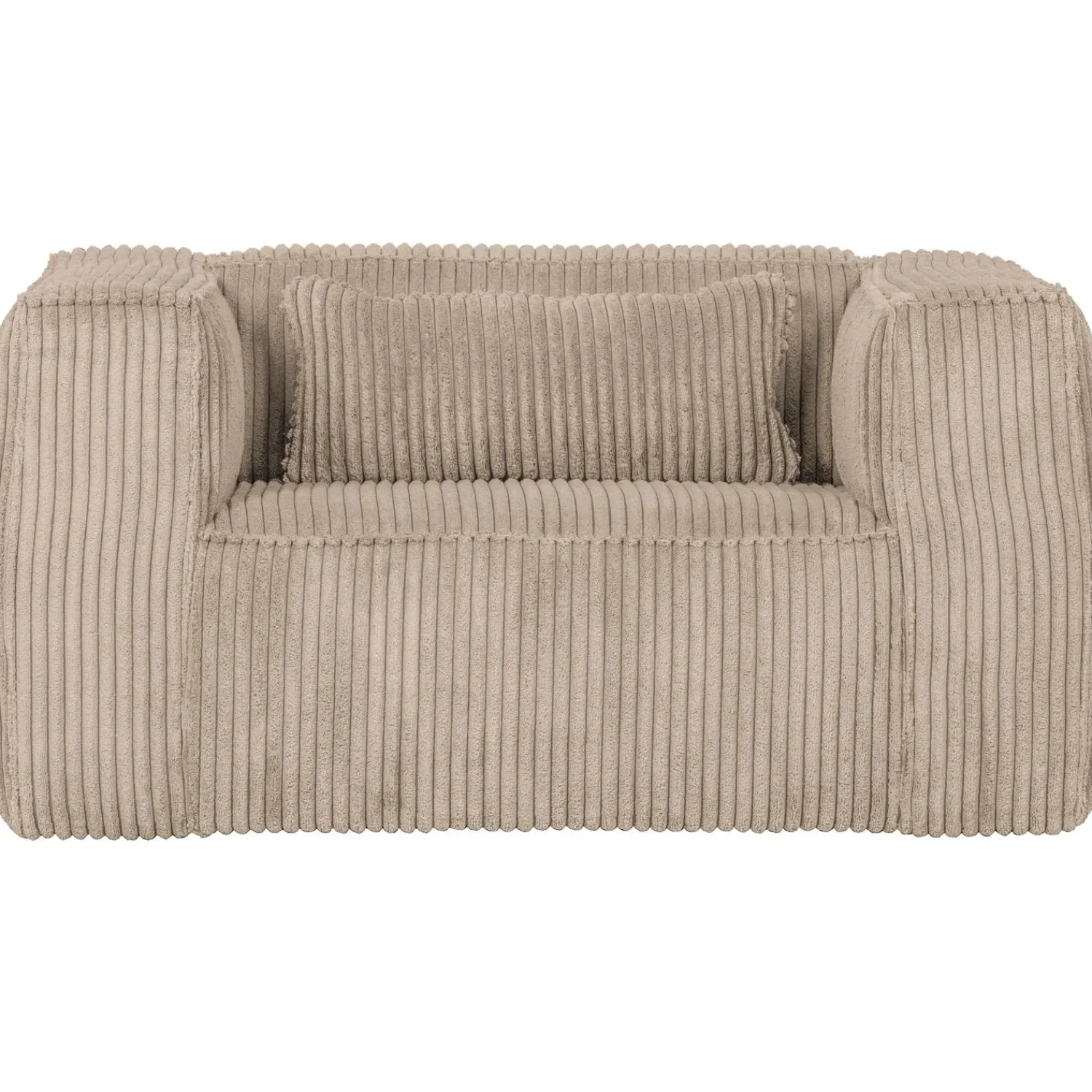 Best WOOOD Bean fauteuil ribstof Travertin